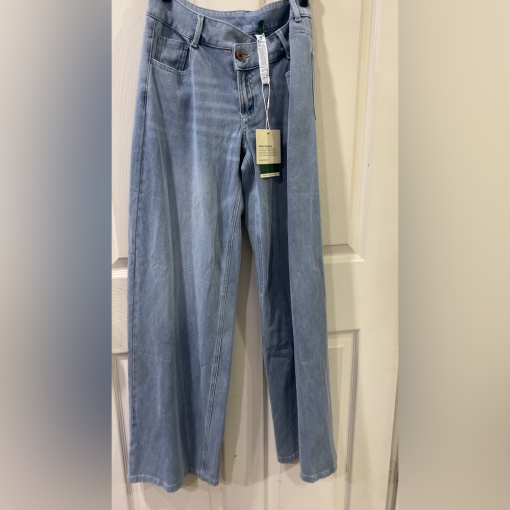 HALARA Light Blue Straight Leg Women's Jeans